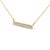 Haus of Brilliance Yellow Gold Plated Diamond Accent Bar Pendant Necklace For Sale - Image 4 of 4