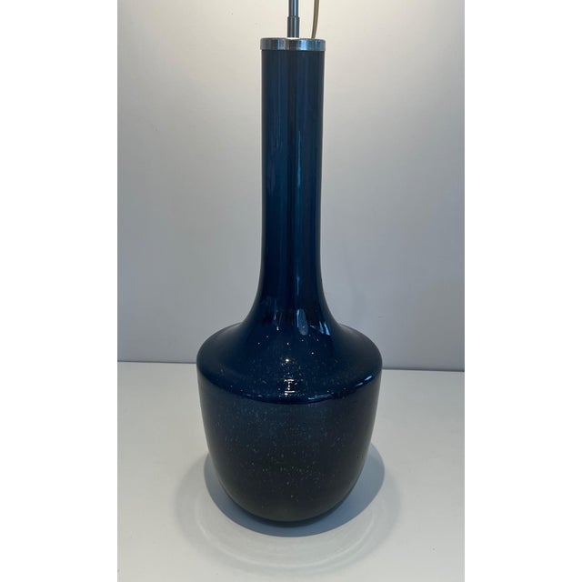 Glass 1970s Blown Glass Table Lamp For Sale - Image 7 of 11
