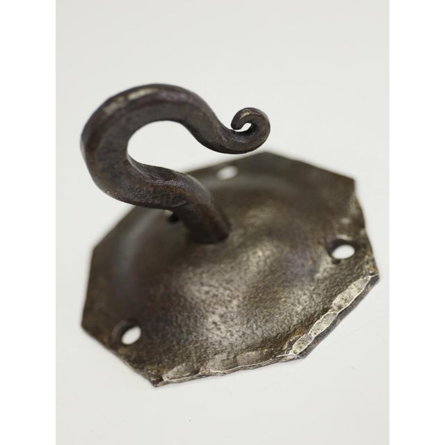 19th Century Gothic Revival Hand-Forged Wrought Iron Corona Chandelier, 1880 For Sale - Image 17 of 18