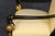 Textile Set 12 Louis XVI Style Ebonized and Gilt Dining Chairs For Sale - Image 7 of 13