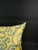 Traditional Yellow Velvet Ikat Pillow Cover With Gray Design For Sale - Image 3 of 5