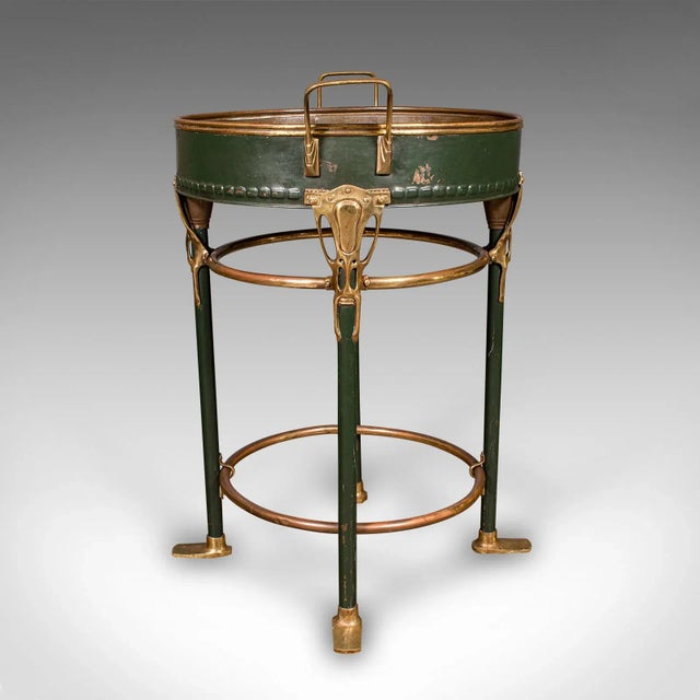 Victorian Antique Bottle Cooler, French Brass, Cocktail Party, Jardiniere Stand, Victorian For Sale - Image 3 of 10