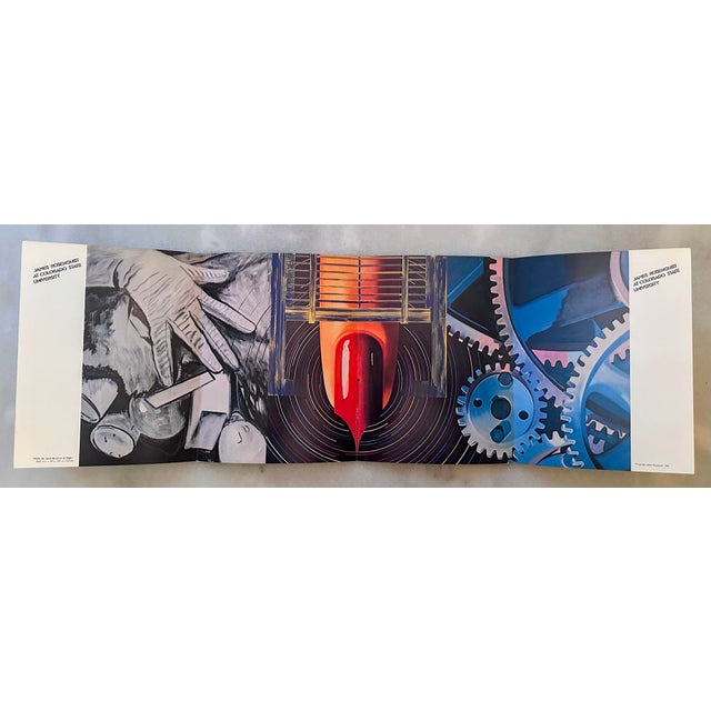 Blue 1982 Original Signed James Rosenquist Velum Print and Exhibition Catalog For Sale - Image 8 of 12