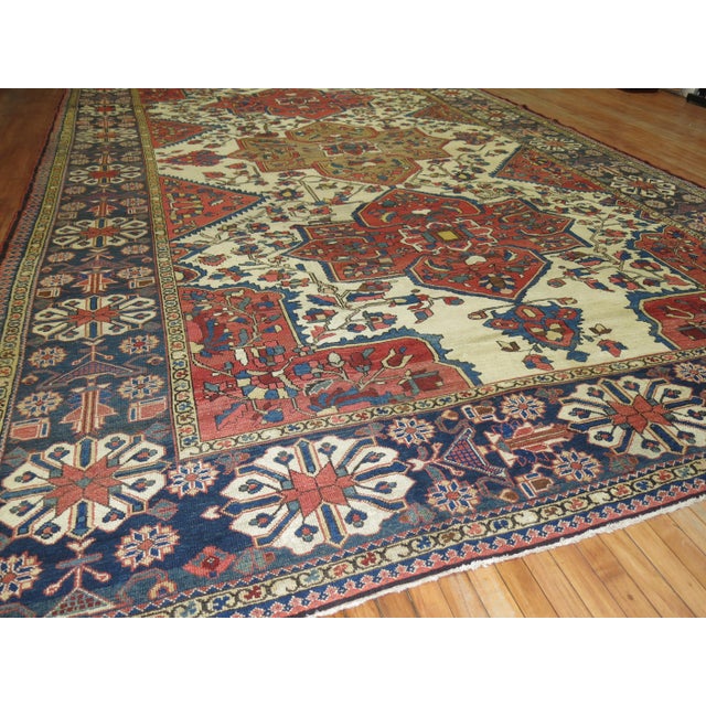 Tribal Antique Bakhtiari Rug For Sale - Image 11 of 18