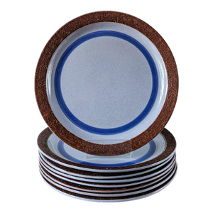 1950s Mid-Century Modern Swedish Gabriel Keramik Dinner Plates, Set of 8