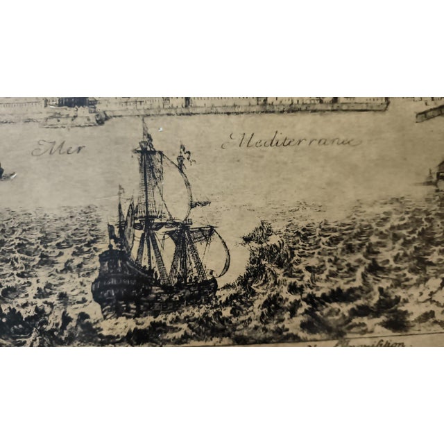After Adam Pérelle, Panoramic View of Barcelona, 1950, Engraving For Sale - Image 4 of 10
