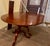 Queen Anne Late 20th Century Henkel Harris Oval Wild Black Cherry Queen Anne 2 Pedestal Dining Table 1 Leaf For Sale - Image 3 of 12
