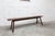 Handcrafted Brutalist bench from the 1960s, made of wood. Solid and stable. Its structure is reinforced by a central beam...