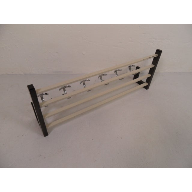 Metal Vintage Wall Coat Rack, 1960s For Sale - Image 7 of 10