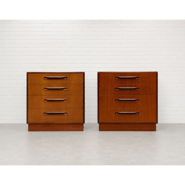 Brown Pair of Teak Mid Century Modern Dresser by G-Plan, C. 1960's For Sale - Image 8 of 13