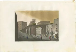 Ferrario, The Entrance to the Bazaar of Jerusalem, 1831, Print on Paper