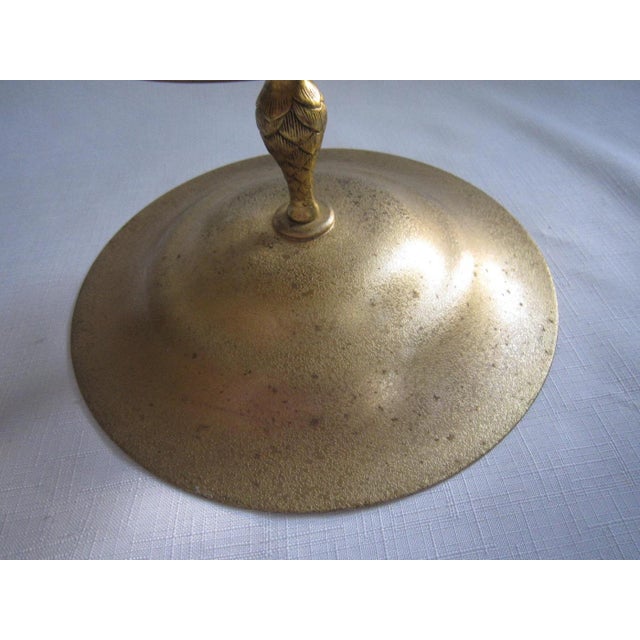 1930s Tiffany Studios Bronze Dore Footed Compote, #1664 For Sale - Image 10 of 13