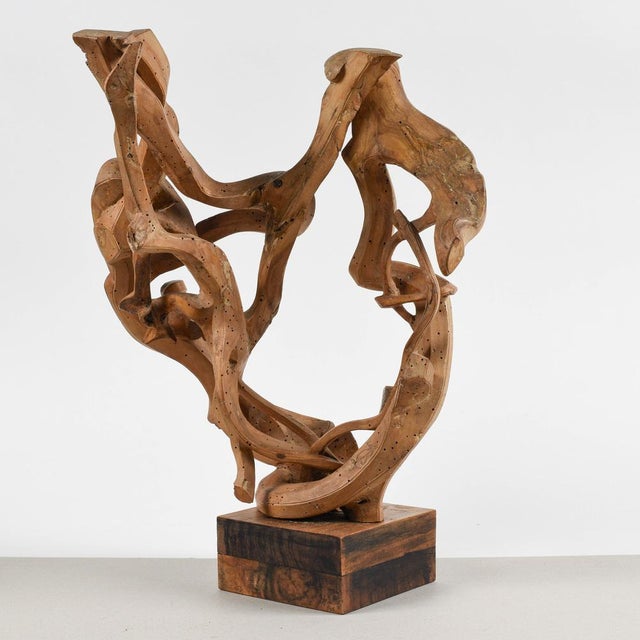 Stylized Wooden Sculpture by Luigi Balducci, 1970 For Sale - Image 4 of 18