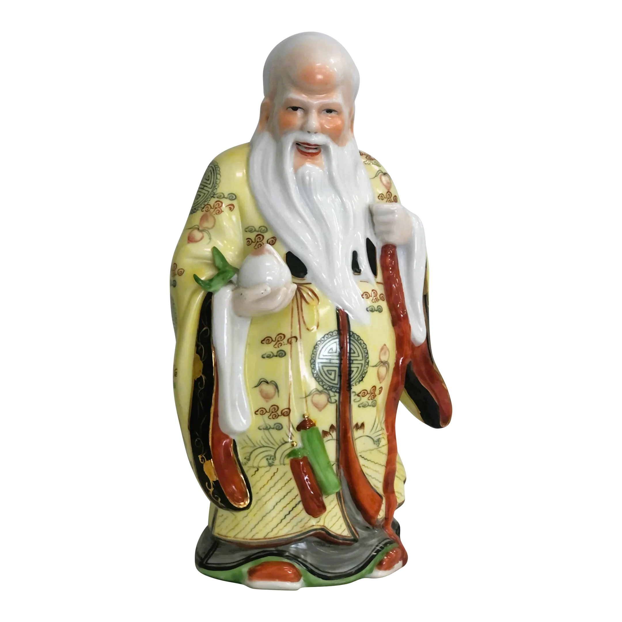 Vintage Shou Xing Chinese God of Longevity Figurine | Chairish, image size:2160x2160