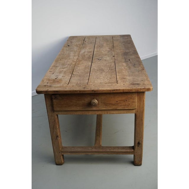 18th Century French Rustic Rustic Elm Farmhouse Dining Table For Sale - Image 13 of 18