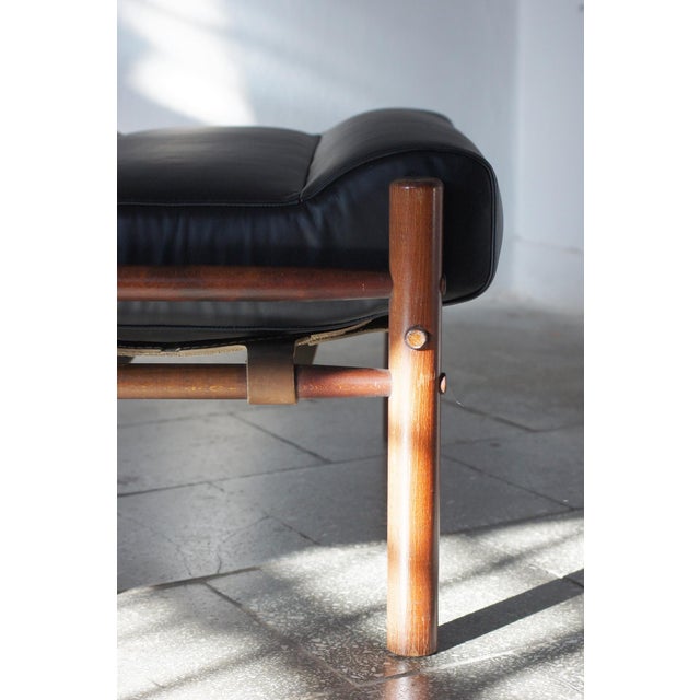 Black Model Kontiki Ottoman from Arne Norell AB, Aneby, Sweden, 1970s For Sale - Image 8 of 11