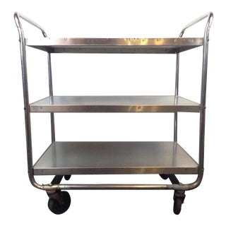 Lakeside Metal Three-Shelf Utility Cart For Sale