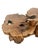 Wood Vintage Organic Modern Two-Tier Live Edge Wood Coffee Table For Sale - Image 7 of 18