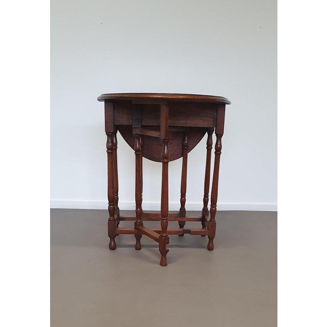 Drop Leaf Side Table For Sale - Image 4 of 12