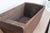Vintage Heavy Dark Wood Planter For Sale - Image 4 of 7
