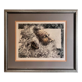 Framed Color Etching "The Prophet" by Dale Rayburn, Signed Limited Edition, 9/100 For Sale