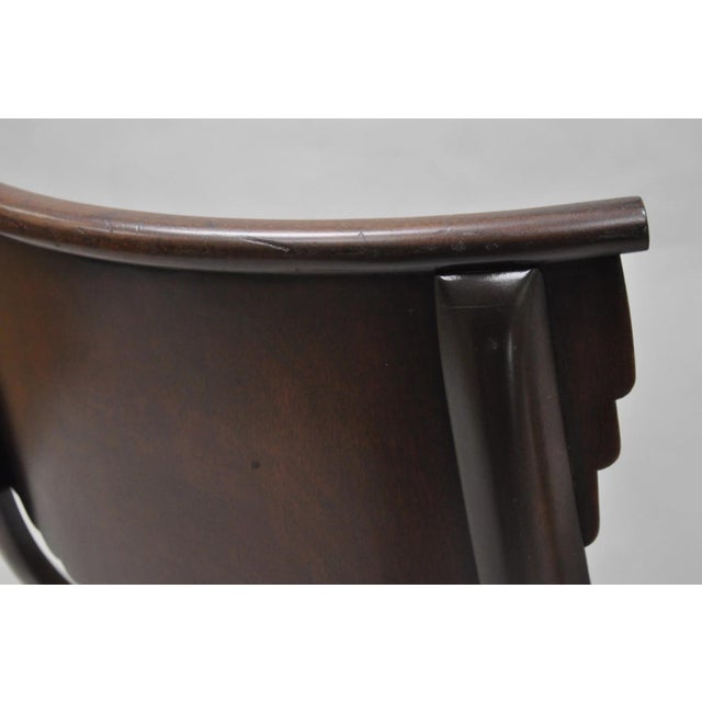 Late 20th Century Attributed to Pietro Constantini Italian Regency Mahogany Klismos Dining Chairs - Set of 4 For Sale - Image 13 of 15