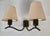 Brass Wall Lamp with Silk Shades, 1930s For Sale - Image 3 of 14