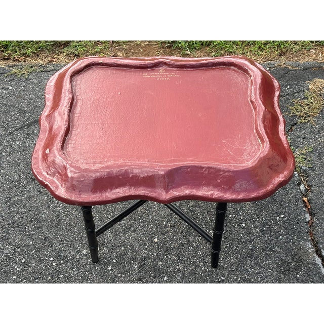 Late 20th Century British Royal Family-Inspired Crested Artisan Finished Tray Table For Sale - Image 11 of 13