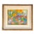 Mid 20th Century Expressive Abstract Landscape Oil Painting, Double Matted With Gold Frame For Sale