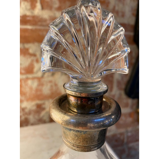 1950s 1950s Decorative Italian Crystal Bottle For Sale - Image 5 of 6