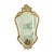 Mid-century Deknudt mirror in a classic wooden frame gilded with gold leaf; the mirror glass is beveled, and the mirror is...