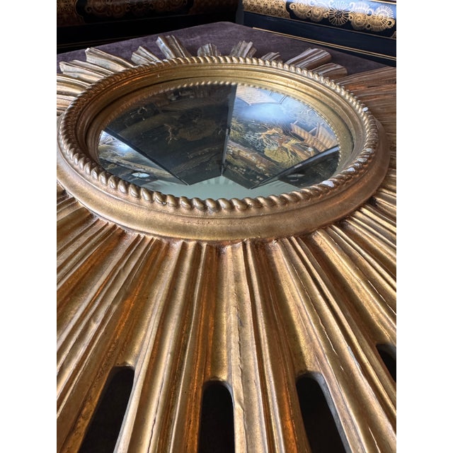 Antique Sunburst Mirror For Sale In New York - Image 6 of 9