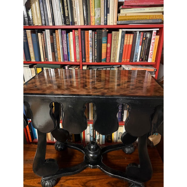 Irwin and Lane Gothic Scalloped End Table Modeled After the Duchess of Windsors Paris Guestbook Table For Sale - Image 4 of 4