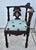 Carved Mahogany Corner Chair Vintage Renaissance Style Figural Face Upholstered For Sale - Image 11 of 17