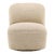 Ivory Soft Swivel Slipper Chair For Sale