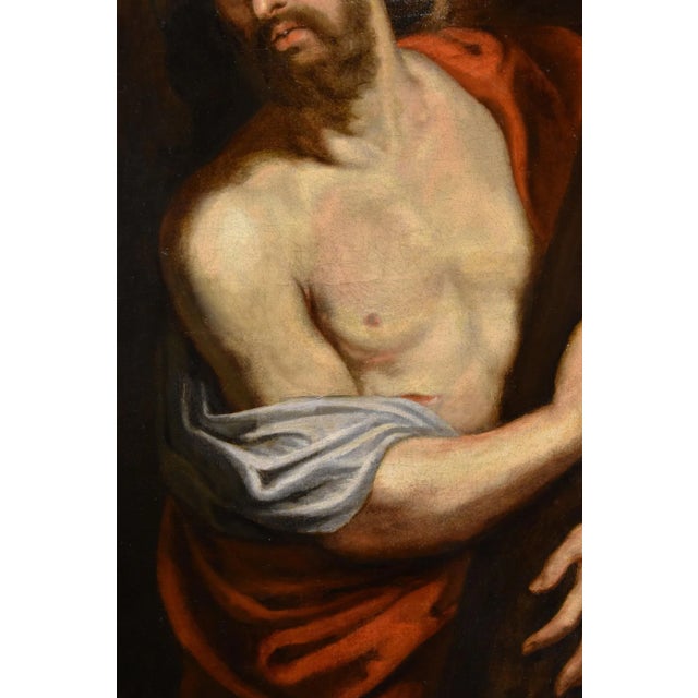 Workshop of Anthoon Van Dyck, Christ Carrying the Cross, 1650, Oil on Canvas, Framed For Sale - Image 8 of 17