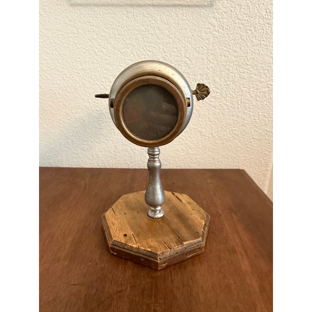 Mid 20th Century Table Top Brass and Pewter Kaleidoscope For Sale - Image 5 of 6