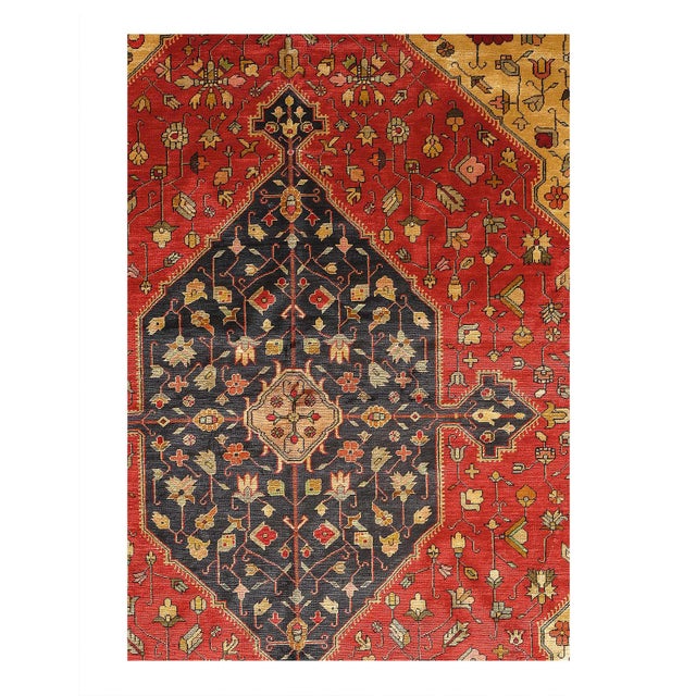 2020s Pasargad DC Double-Sided Hand-Knotted Silk Quchan Rug For Sale - Image 5 of 7