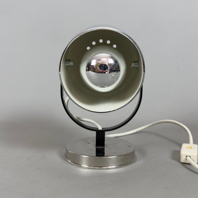 Modern Orb Eye Table Lamp in Metal by Goffredo Reggiani for Reggiani, 1970s For Sale - Image 3 of 12