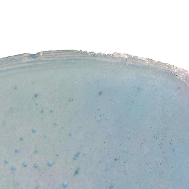 Postmodern Pâte De Verre Sculptural Glass Bowl For Sale - Image 10 of 10