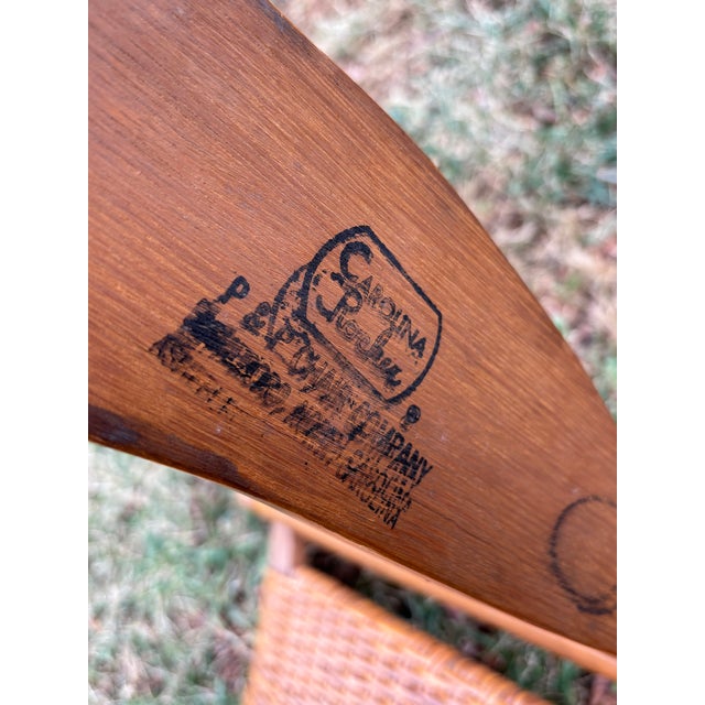 Vintage Bamboo Carolina Cane Rocking Chairs - A Pair For Sale - Image 15 of 17
