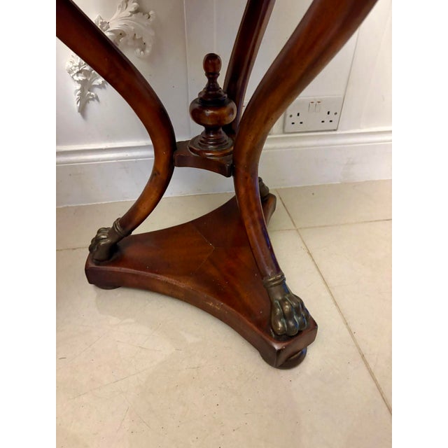 Antique French Edwardian Marble-Top Gueridon Side or Lamp Tables, 1900s, Set of 2 For Sale - Image 6 of 15