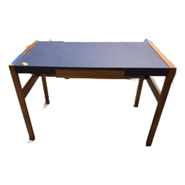 DWR "Risom" Desk With Leather Top For Sale