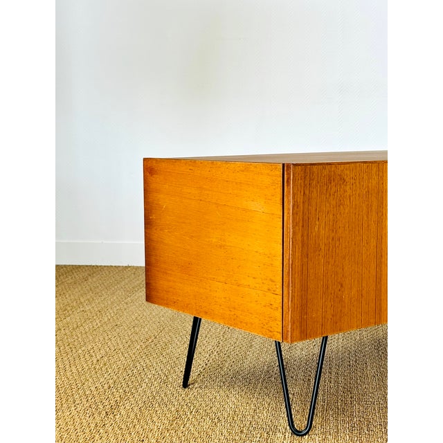 Minimalist Scandinavian Teak Sideboard, 1960s For Sale - Image 16 of 17