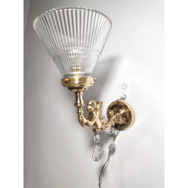 Vintage Spanish Bronze Wall Sconce, 1950s For Sale - Image 10 of 17