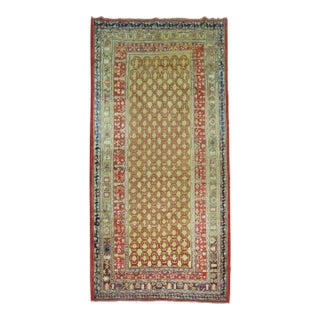 Late 20th Century Zabihi Collection Mid Century Samarkand East Turkestan Rug - 4'4" x 9'1" For Sale