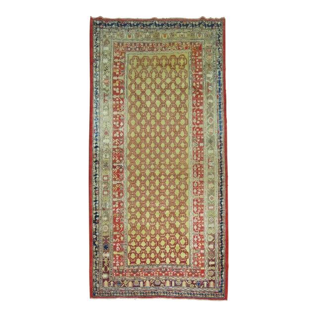 Late 20th Century Zabihi Collection Mid Century Samarkand East Turkestan Rug - 4'4" x 9'1" For Sale