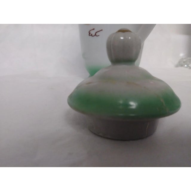 Vintage Bone China Hand Painted Dragon Teapot, Cups and Saucers - Service for 2 For Sale - Image 4 of 12