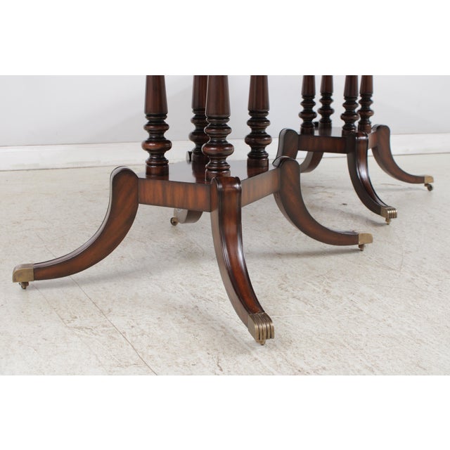 Maitland Smith Flame Mahogany Dining Table For Sale - Image 11 of 18