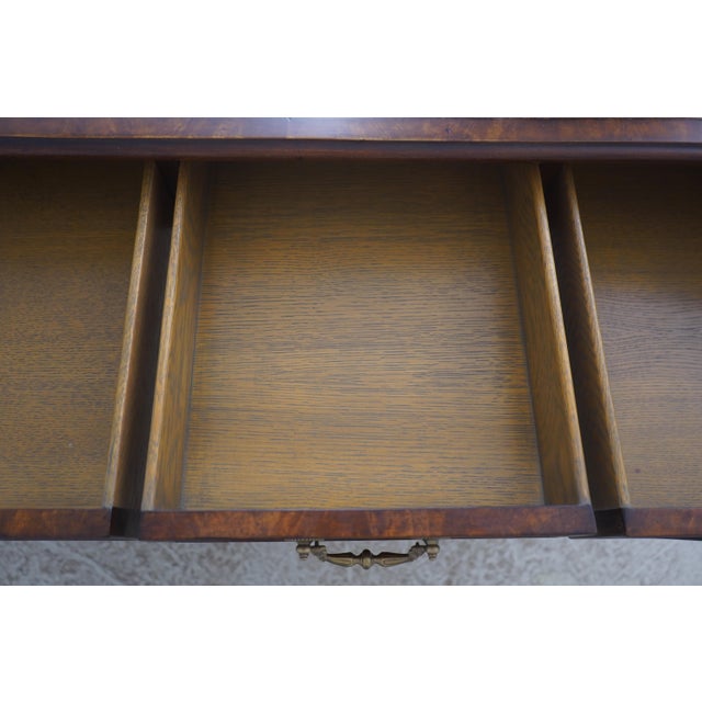 Theodore Alexander Theodore Alexander Althorp Collection Leather Top Partners Desk For Sale - Image 4 of 17